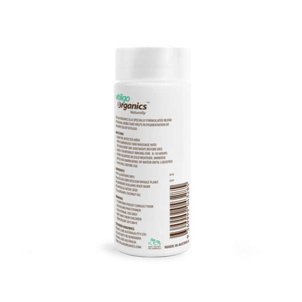 Vitiligo Organics Back